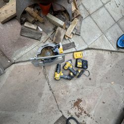 Dewalt Sets. 20 V. Drill And Impact Driver. Saw Battery And Charge 