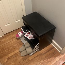Shoe Storage Bench with Flip-Up Seat (Project / Fixer-Upper)