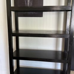 Dark Brown Wood Self