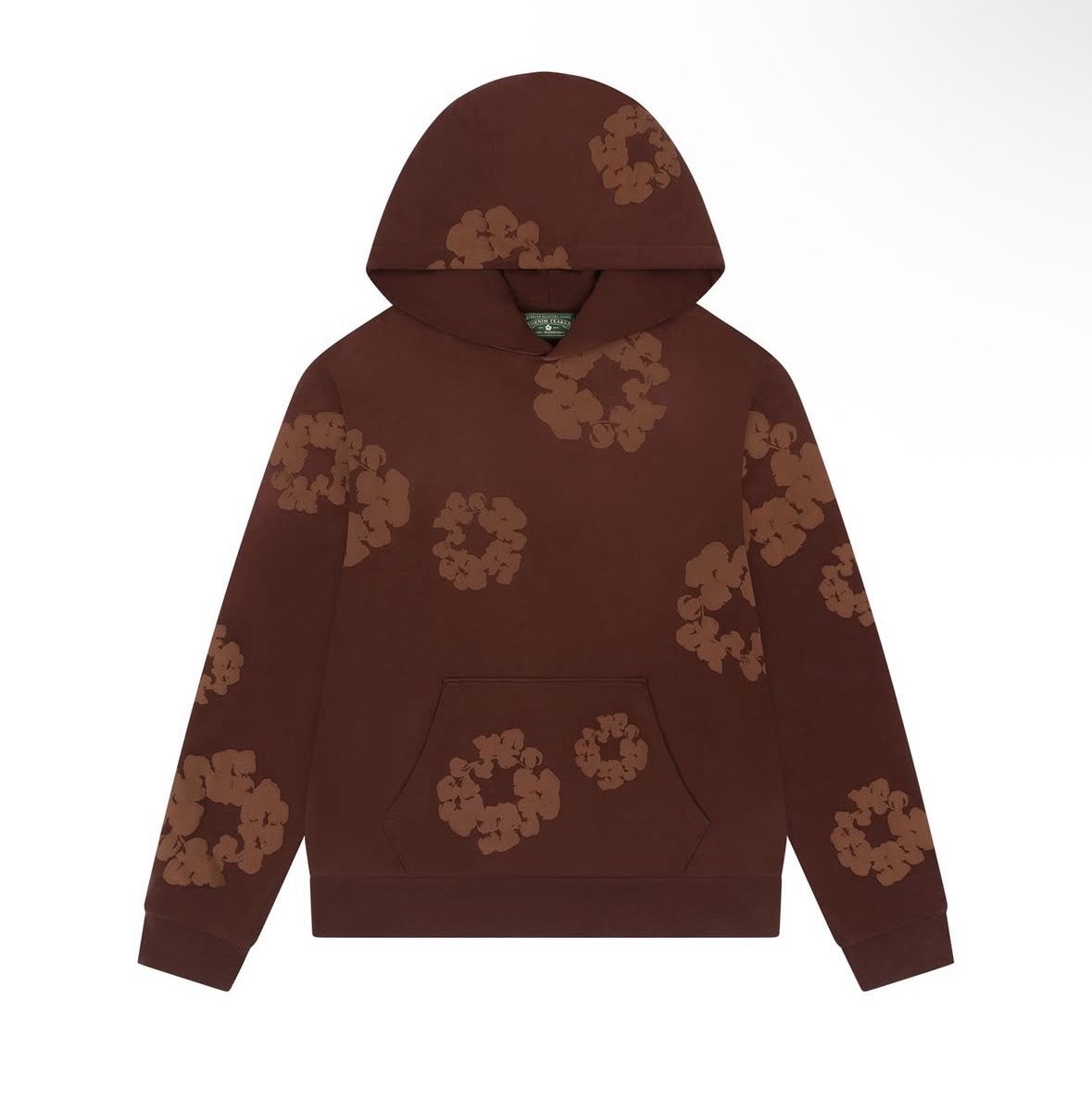 Denim Tears Mono Cotton Wreath Hoodie 'Brown' Size M Brand New with Tags