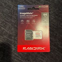 Sandisk ImageMate 64GB Micro SD Card microSDXC UHS-I w/ Adapter New In Package