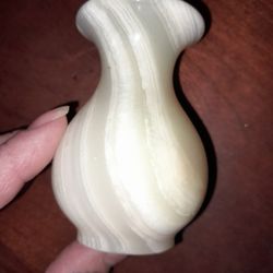 Small White Onyx Vase