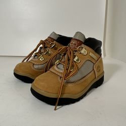 Timberland Toddler's Field Boots Wheat Nubuck Sz 8, EU25, Preowned