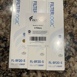 3 Pack - FilterLogic FL-RF20-S Filter Fits LG LT800P - New, Sealed