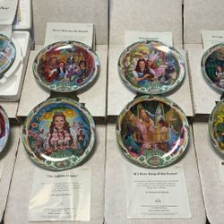 Wizard Of Oz 8 Decorative Musical Plates Collectors Edition