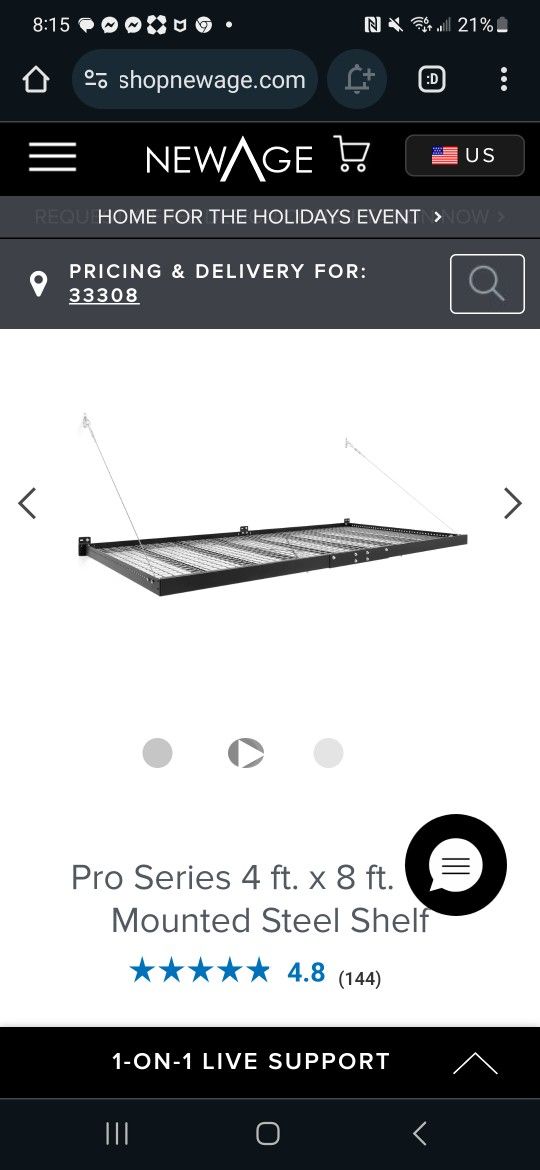 Garage Wall Mount Shelf New