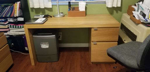 Sturdy Wood Desk (With  Chair)
