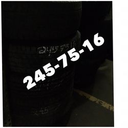 245-75-16 used tires on sale free installation