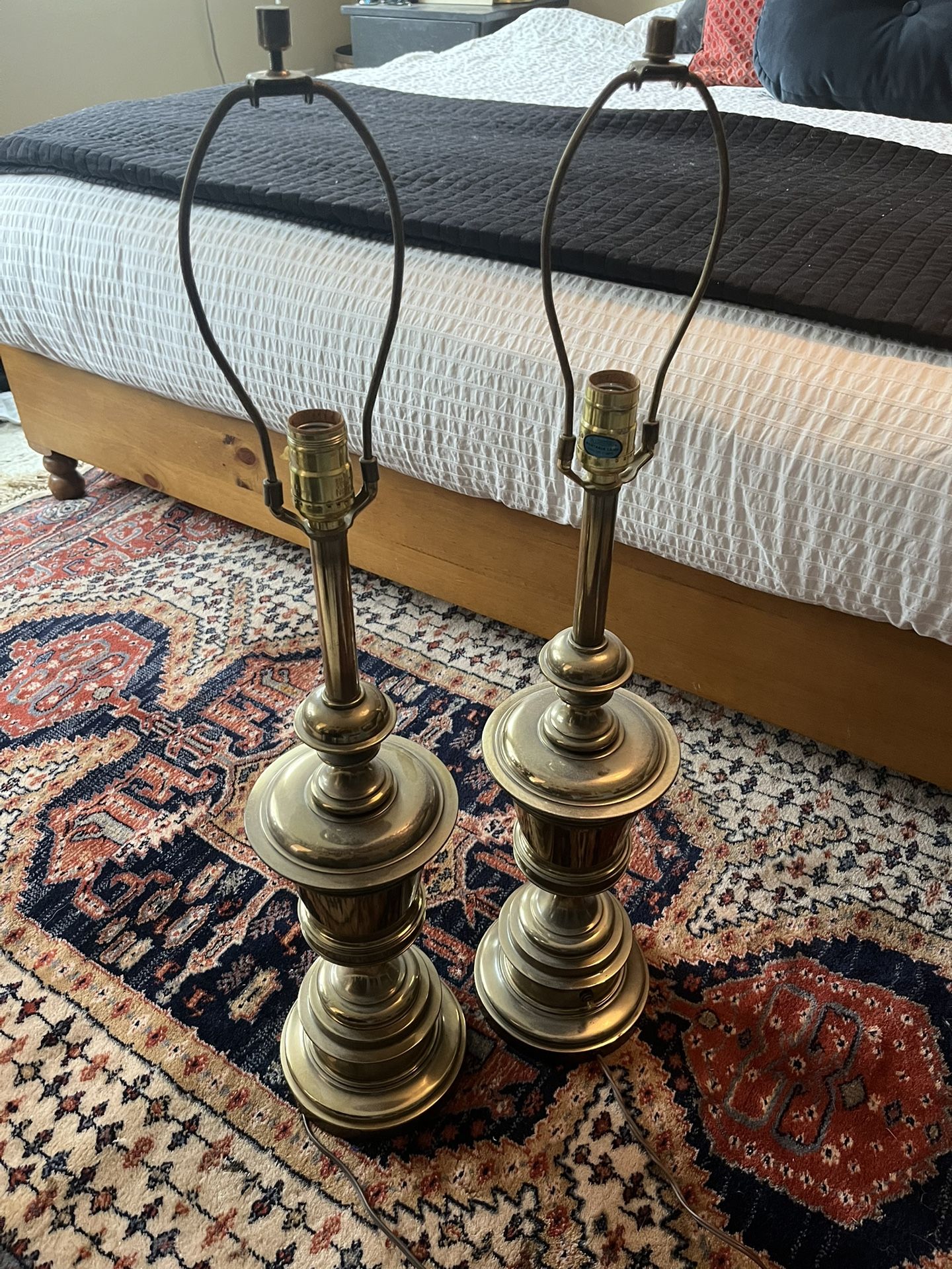 Matching Brass Lamps