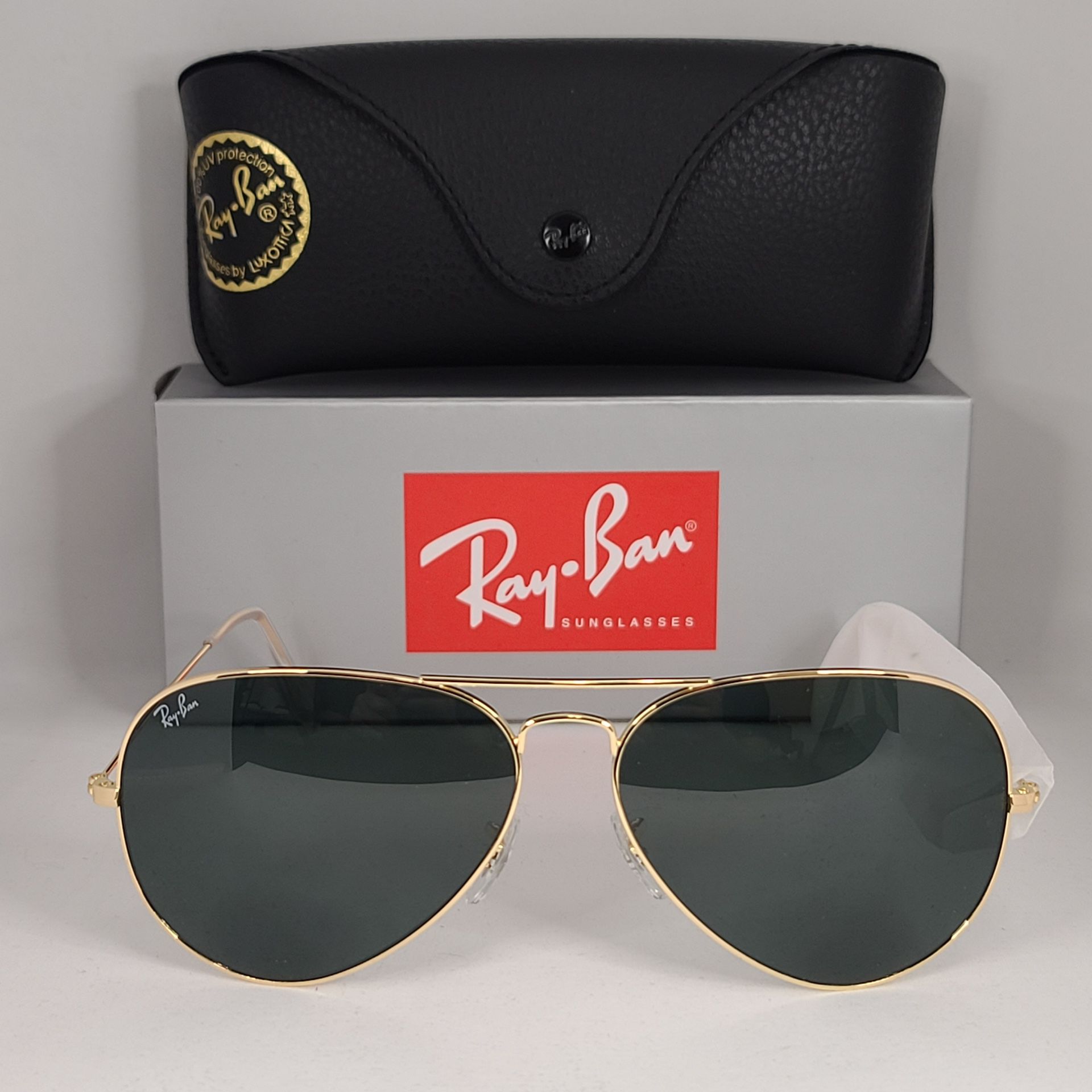 Ray Ban Aviator Gold with Grey Lenses 62mm
