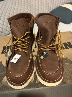 DANNER MEN'S BULL RUN MOC TOE WORK BOOTS - STEEL TOE