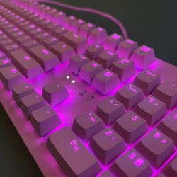 RAZER pink Quartz Mechanical Keyboard