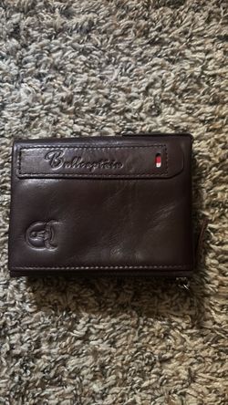Bullcaptain Brown Leather Bifold Wallet