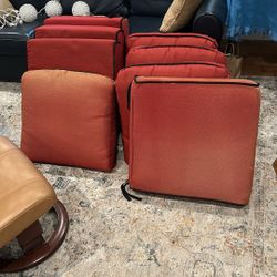 Patio Cushions.  4 Chair Sets. 