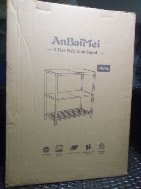 Heavy Duty 3 Tier Fish Tank Stand (Black