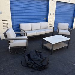Agio Nicolet 4-Piece Outdoor Patio Seating Set – $750