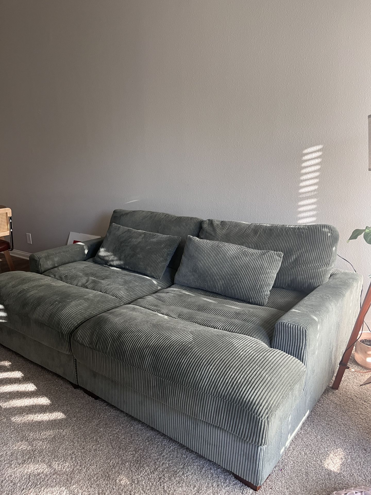 Green Corduroy Sofa