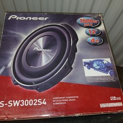 Pioneer 12inch Shallow Mount Sub 1500w $120firm Price Pickup Only Serious Buyers Please 