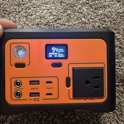 Portable Power Station 192Wh Outdoor Generator with AC Outlet 100W(200W Surge) Power Bank for Home Backup