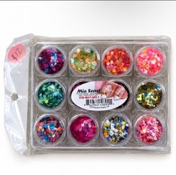 Mia Secret Mix-Flakes 4 Nail Glitter Set