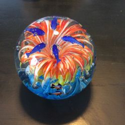 Murano glass paperweight