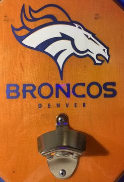 Denver Broncos - Wall Mount Bottle Opener