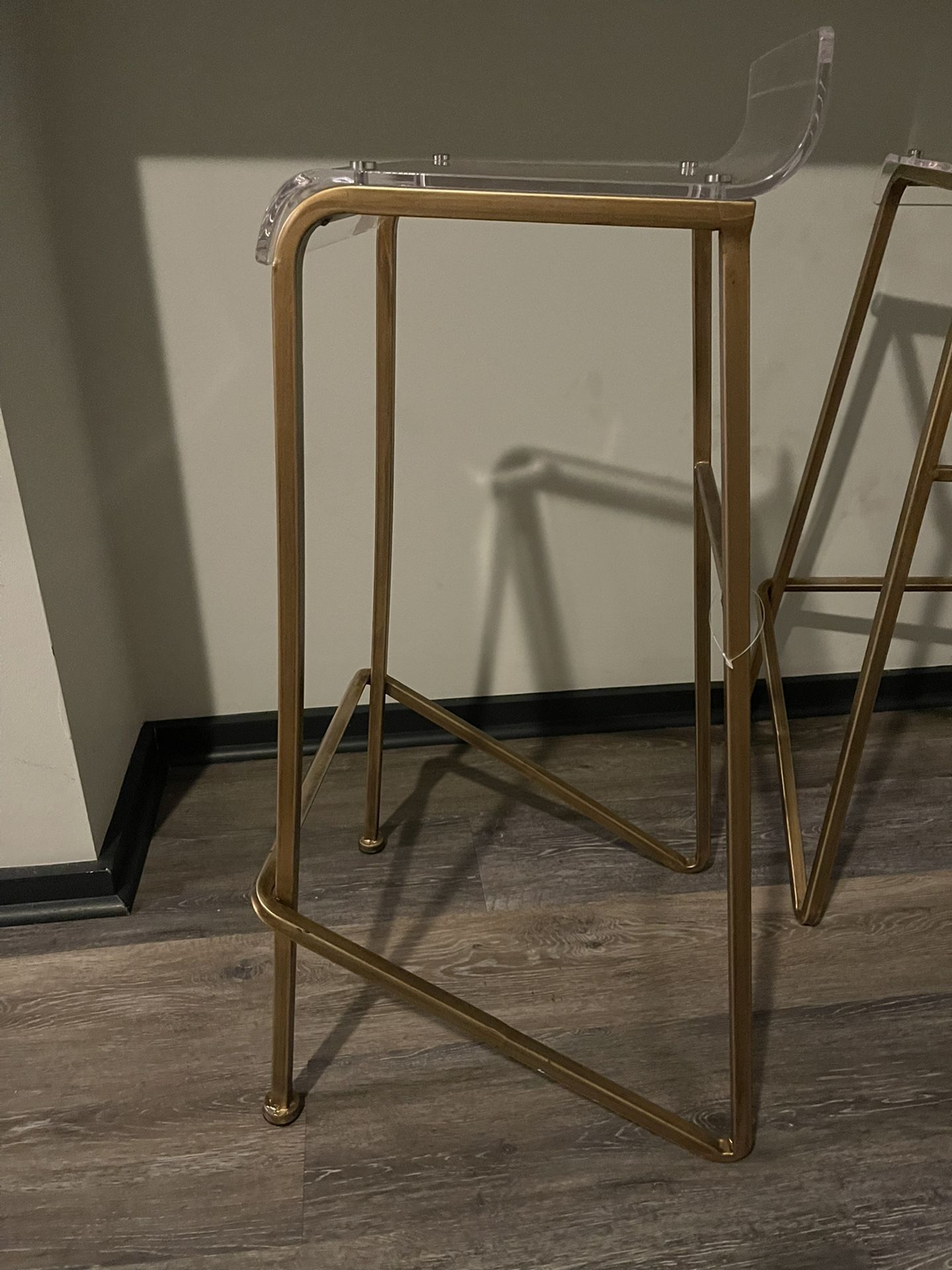 (3) Clear Bar Stools