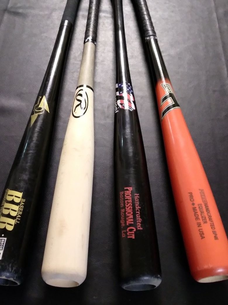Wood baseball bats