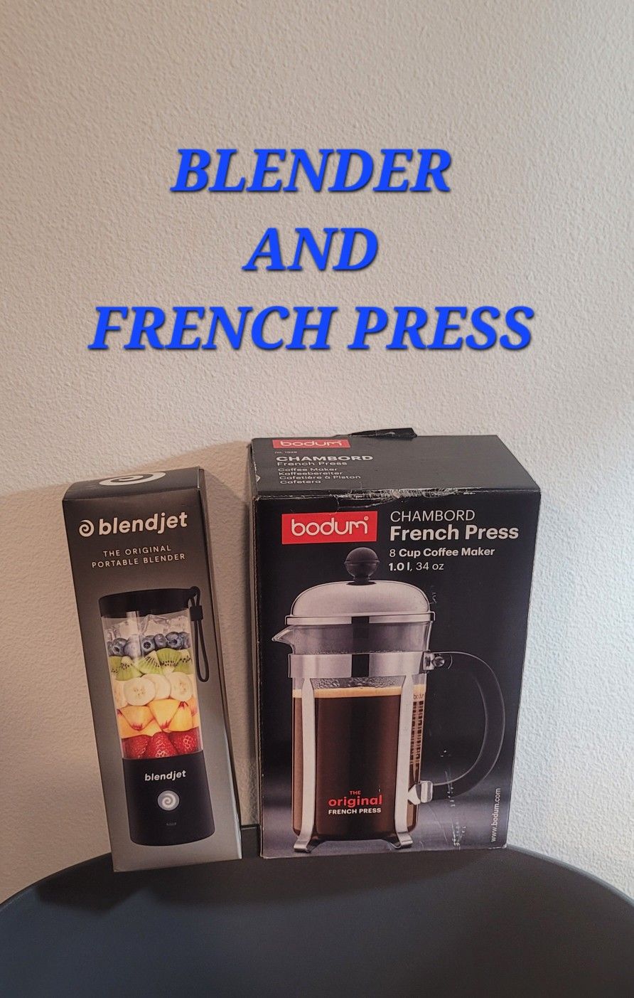 French Press And Blendjet New In Box