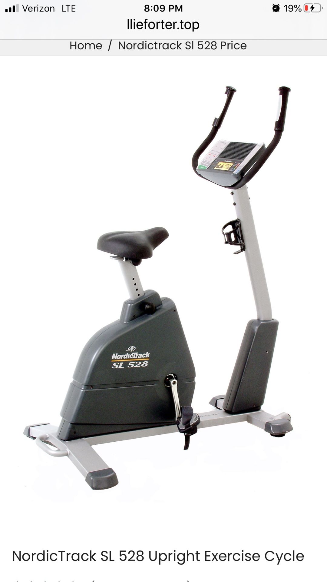 Nordictrack Upright Exercise Bike for Sale in Chino CA OfferUp