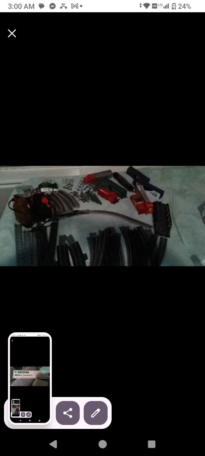 Antique Train Has A lot Of Track Pieces There's A Bridge You Can Build It Has The Switches That Are Way Way Old Id Guess It Works If You Knew How