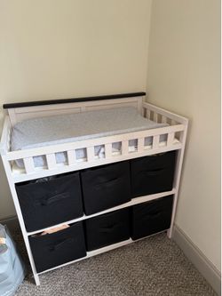 Crib and changing table