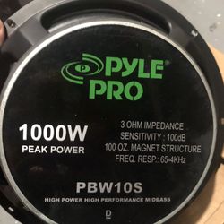 10 Inches 1000 Watts Voice Speakers 🔊 