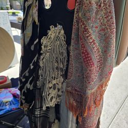 Multiple Scarves With Holder