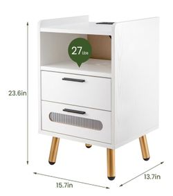$30 DISCOUNTED from $50. Side table with USB/ Type-C charging port. $40