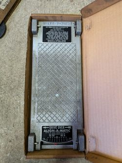 Vintage Align-A-Matic Drive Over Vehicle Steering Wheel Alignment Tool