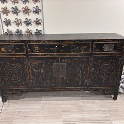 $500 HANDMADE dining buffet table. Solid wood, lightweight (original retail price around $2500)