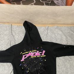 Sp5der Hoodie Pink Large $80