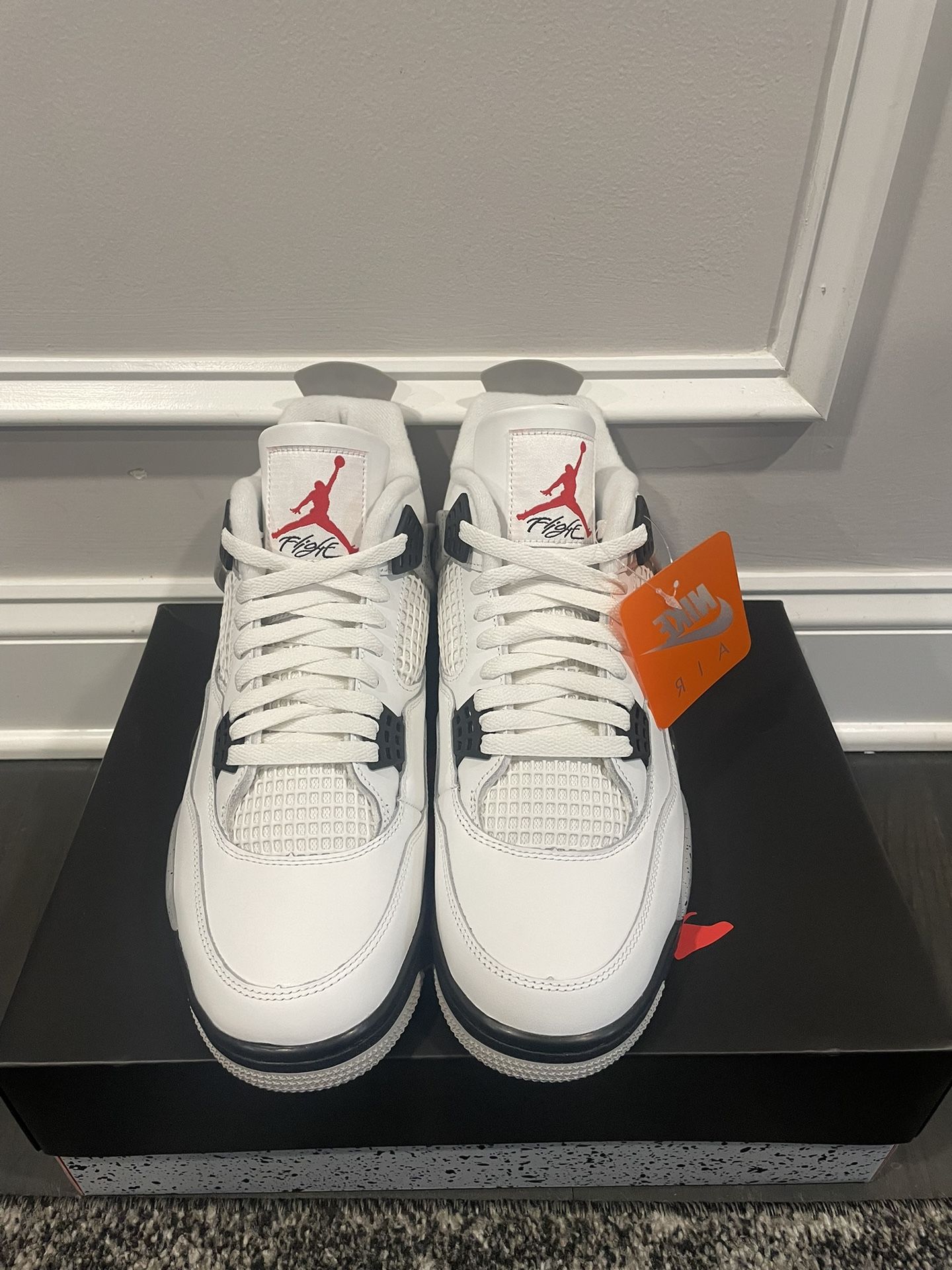 Size 10 - Air Jordan 4 White Cement