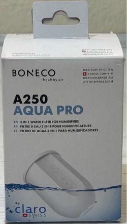 Genuine Boneco Healthy Air Model A250 Aqua Pro 2-in-1 Water Filter Claro Swiss
