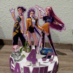 K-Pop Demand Hunters Birthday Party Centerpieces 