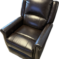 Pair of Elena Dark Brown Swivel Glider Recliners