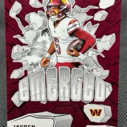 2025 Score Football Jayden Daniels #3 Washington Commanders