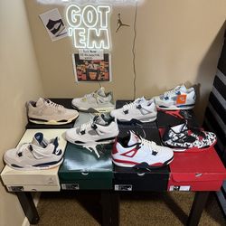 Brand New Air Jordan 4’s Bundle! All size 13 with original boxes.