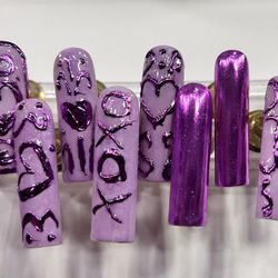 Purple Nails 