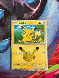 Pikachu #50 Pokemon TCG 30th Celebration Anniversary