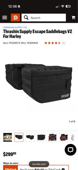 Trashin supply saddlebags