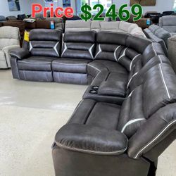 Reclining Corner Sofa with Cup Holder – Spacious and Ergonomic Design!