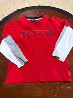 Authentic Ferrari Kids Long Sleeve Shirt ❤️🏎️