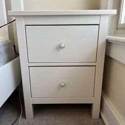 White Bedside Table  / Nightstand 
